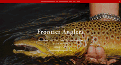 Desktop Screenshot of frontieranglers.com